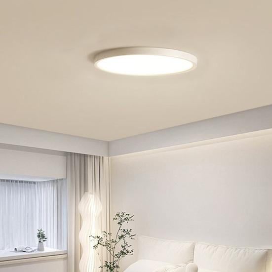 Потолочный светильник высокой яркости, неослепляющий, защита глаз, простой современный круглый потолочный светильник для скрытого монтажа, светильник для внутреннего освещения