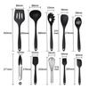 Kitchen Tool Set Silicone Cooking Utensils Confectionery Utensils Tool Set Spatula Ladle Tongs Spatula Tongs Whisk Brush Spatula Pasta Server Ladle