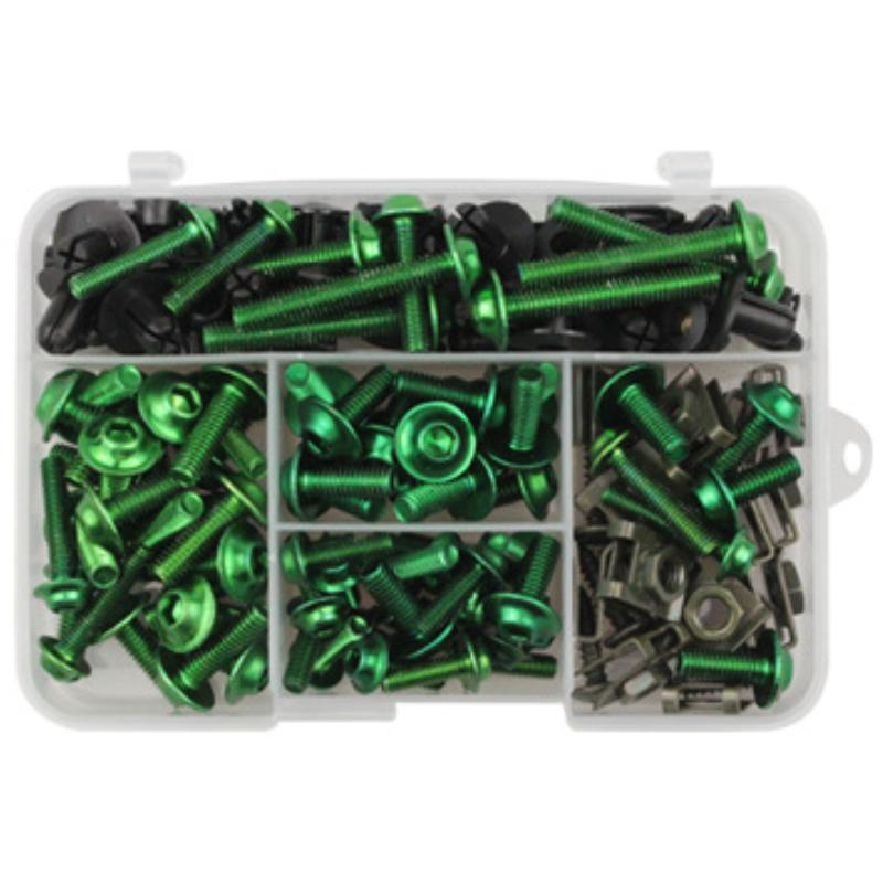 190 шт. Полный комплект болтов обтекателя для Kawasaki ZX6R ZX7R ZX9R ZX10R ZX12R ZX14R Versys 650 Ninja 650R 1000 Z750 Z1000