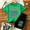 Fashion Number 67 Printed 15 Colors Outdoor Street Men's T-shirt and Shorts 2 Piece Set Summer Home Casual Outfit Men's and Women's Sports Set