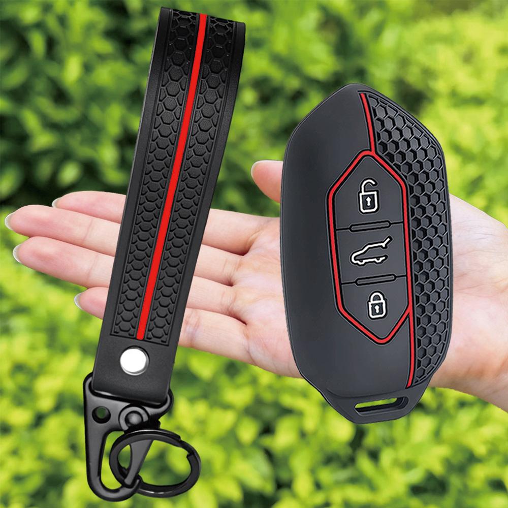 For Togg T10X Silicone Car Key Cover Turkey New Energy Vehicle SUV Car Key Decoration Protective Case Keychain Accessories