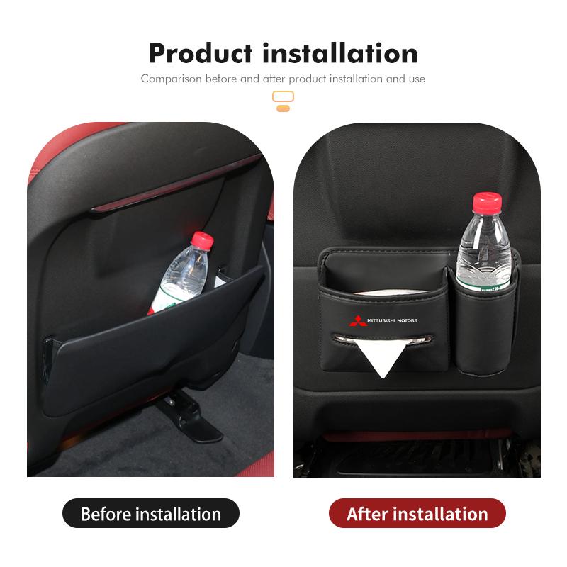 cxdjmy1 Car Styling Drink Cup Tissue Phone Holder Travel Storage Accessories For Mitsubishi Outlander Pajero Sport Lancer EX ASX L200