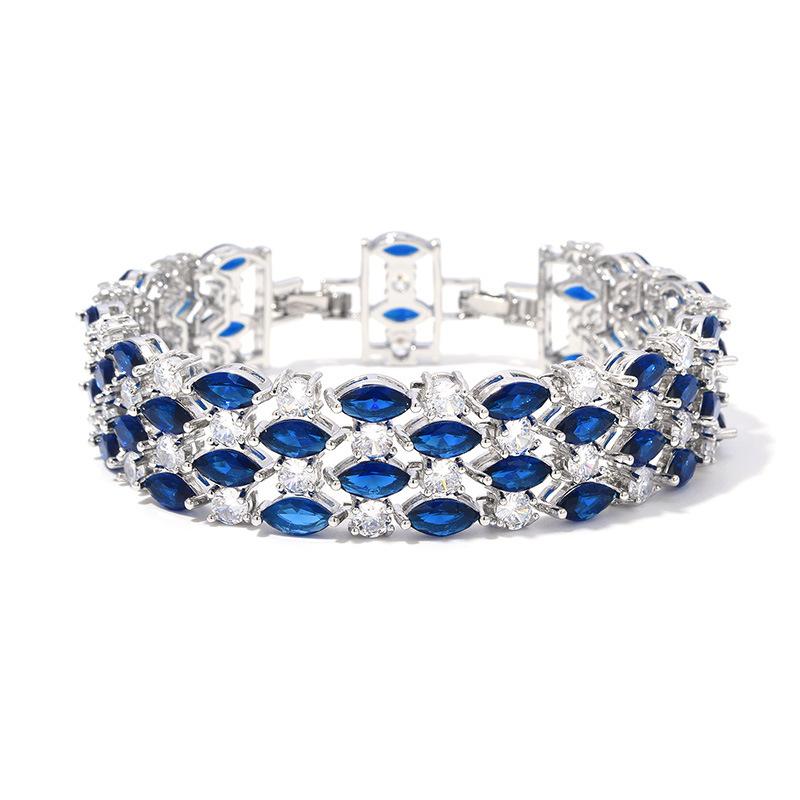 Crystal Zircon Women'S Bracelet, Diamond-Encrusted Bracelet Women, Gift Colored Jewelry.