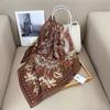 Summer New Printed Small Square Scarf Women's Shirt Fashionable Versatile Scarf Decorative Imitation Silk Scarf