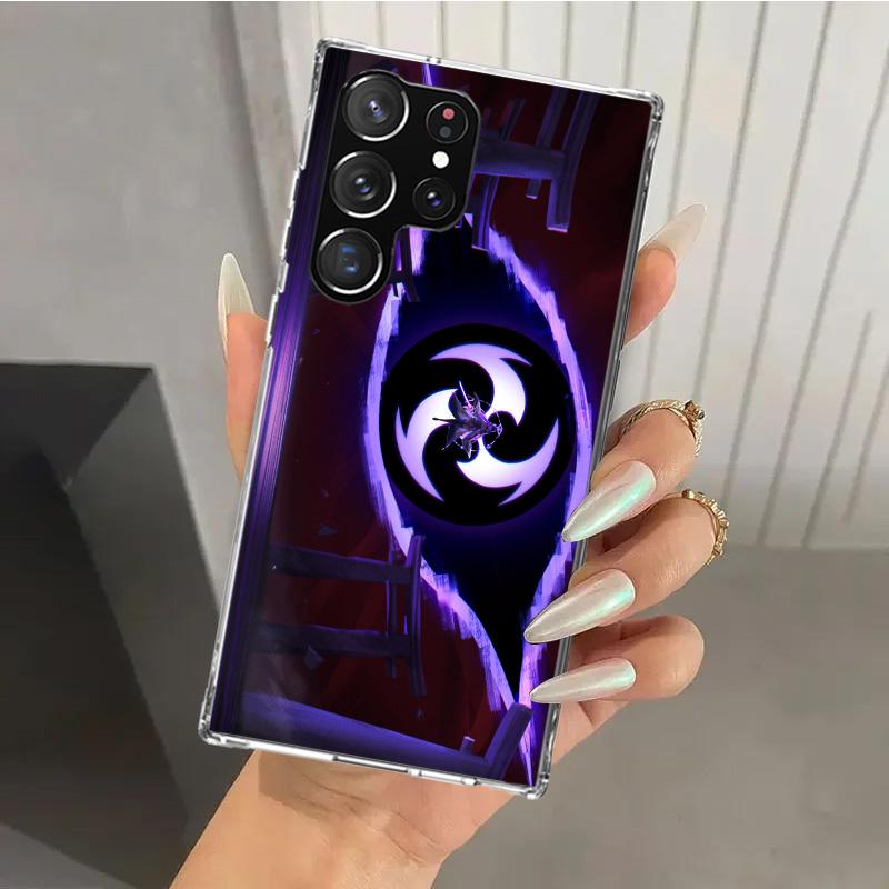 Чехол для телефона Raiden Shogun Genshin Impact для Samsung Galaxy S26 S24 S23 Ultra S25 Edge S22 S21 Plus S20 FE + Мягкий чехол с принтом Fun
