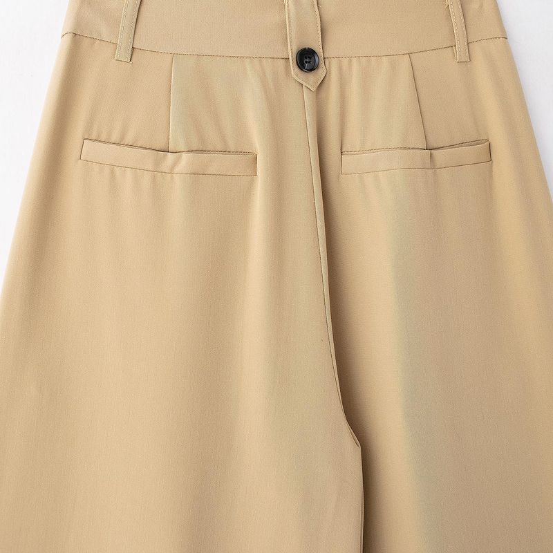 Kaslead New Arrival Women's Clothing Fashion Style Fashion Double Pleated Minimalist High Waist Casual Trousers 1255556 606