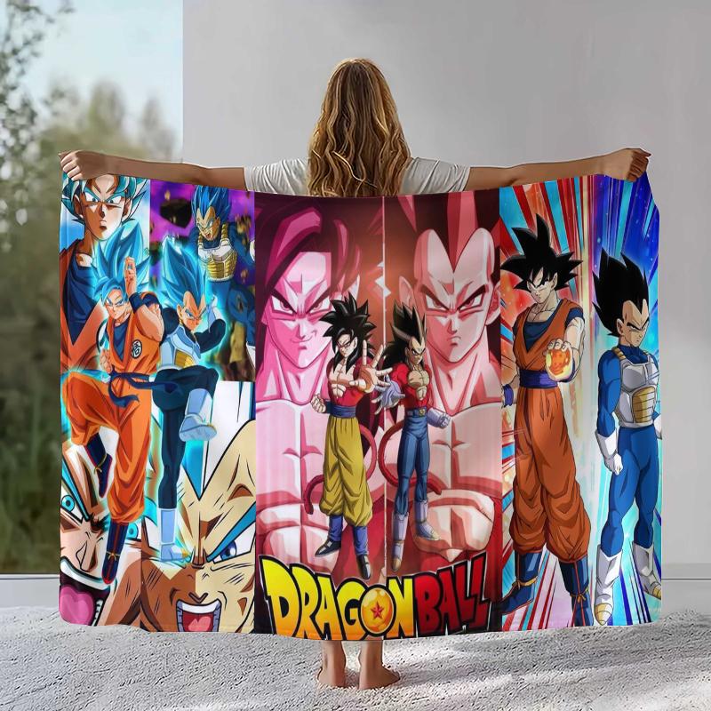 Аниме D-Dragon Ball Игра Мультфильм Фланелевое Одеяло, Ультра Мягкое Теплое Плюшевое Покрывало для Дома Спальни Кровати Дивана Офиса Кемпинга