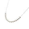 Pearl Necklace Arch Pearl Pendant 15pc K18WG Women's [Giftwrapped]