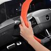 Подходит для Opel Премиальная замшевая накладка на руль с защелками, нескользящая и прочная, доступны для круглого и D-образного руля