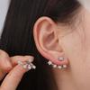 Claw Shape Star Crystal Earrings Elegant Zircon Earrings Women Sparkling Studs  For Men And Women