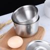 1Pcs Stainless Steel Steamed Egg Bowl Soup Bowl Children Bow Durable Rice Bow