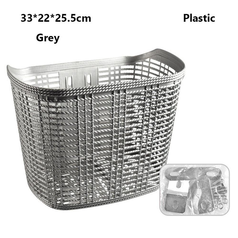 10 Стилей Пластиковая и Стальная Корзина Пластиковая и Стальная Велосипедная Корзина для Хранения Продуктов Велосипедные Аксессуары