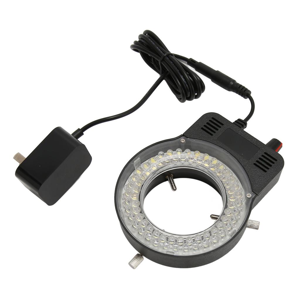 Кольцевой осветитель для микроскопа 52 светодиода Регулируемый Легко монтируемый Кольцевой осветитель для стереомикроскопа
