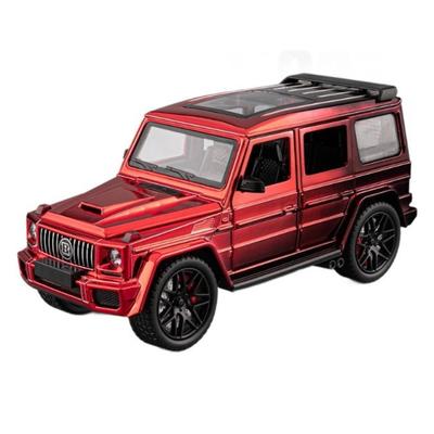 1/24 Mercedes-Benz G63 AMG Внедорожник Металлическая Модель Автомобиля Со Звуком и Светом Оттяжка Детская Игрушка Коллекционная Вещь Подарок на День Рождения