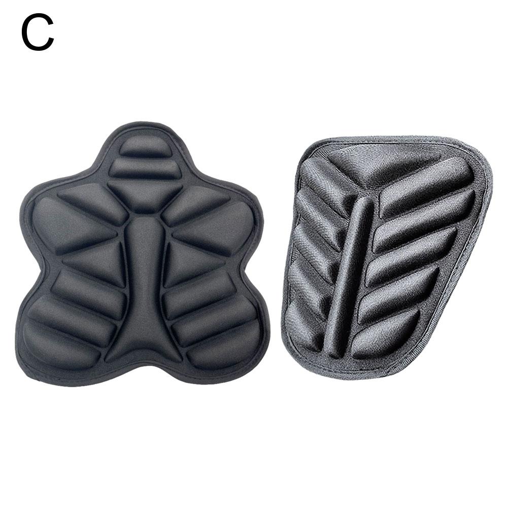 2Pc 3D Gel Seat Motorcycle Seat Cushion Anti Slip Motorbike Pillow Pad Comfort Sunscreen Gel Seat Cushion Motorcycle Accessories