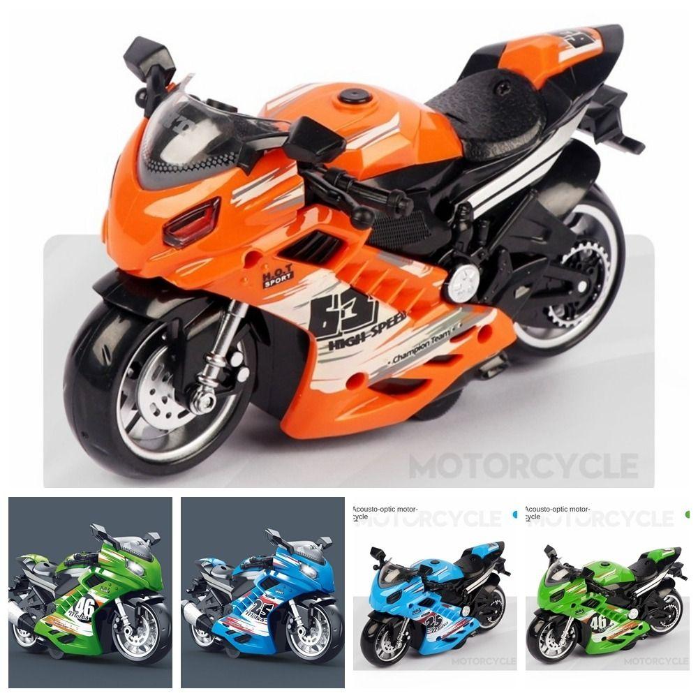 Lights Simulation Motorcycle Toy Racing Car Model Mini Motorcycles Music Toy Educational