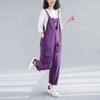 Women's Fashion Harem Jumpsuits - Loose Wide-Leg Overalls with Pockets