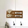 Знак Wi-Fi для гостей Деревянная доска Wi-Fi для гостей Ресторанная доска Wi-Fi для рукописного ввода учетной записи и пароля