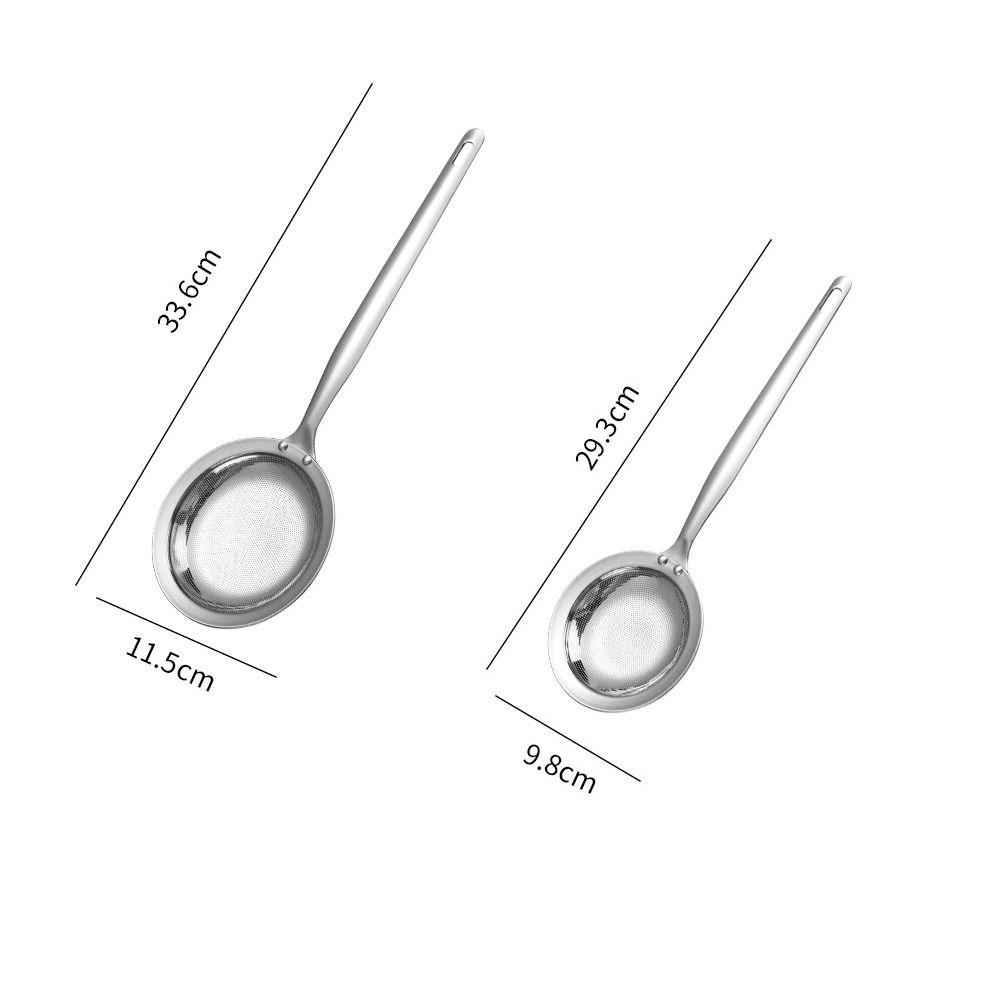 Fine Mesh Strainer 304 Stainless Steel Sieve Spoon Upgraded Oil Filter Spoon  Kitchen Supplies