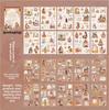 20 Stickers Per Pack Autumn Invitation Series Large Die-cut Stickers for Vintage-style Journaling Holiday Decoration