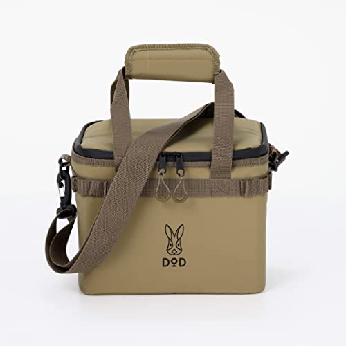 DOD Soft Kurara (4) 4L 6-Can Size Soft Cooler Bag with Extra Thick Insulation, Compact, Lightweight, and Easy To Handle, CL1-918-TN, Tan