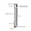 Mini Aluminum Bike Pump 100 PSI Hand Air Inflator For Cycling Frames Portable With Presta