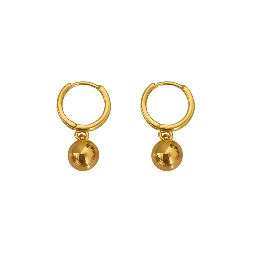 Gold Color Sphere Dangle Earrings Jewelry for Women with Hypoallergenic & Style Pendant Hoop Earrings Gifts