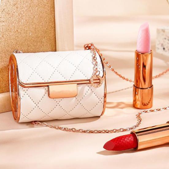 4шт/комплект матовой помады с сумочкой на цепочке 4 цвета водостойкая стойкая высокопигментированная