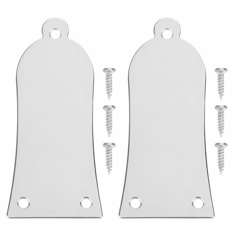 2PCS Metal Metal Truss Rod Cover With Screws Electric Guitar Rod Cover Guitar Replacement