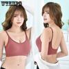 Summer Sports Bra Cotton Women's Bra Strap Adjustable Latex Pad Wrapped Chest Shockproof Sexy Lingerie Bras Camisole