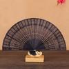 1 шт. складной веер однотонный свадебный новый китайский стиль ажурный свадебный вечерний ажурный резной деревянный