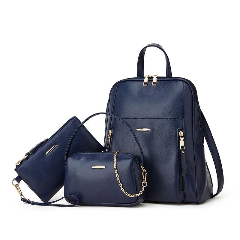 2026 New Fashion Casual Backpack Set 3-Piece Mother Baby Bag Trendy Daypack for Women