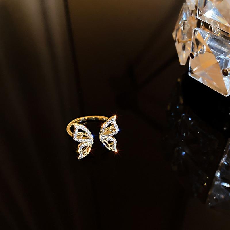 Геометрическое кольцо Xiaohongshu Кольцо на указательный палец Высококлассная бижутерия Женщины