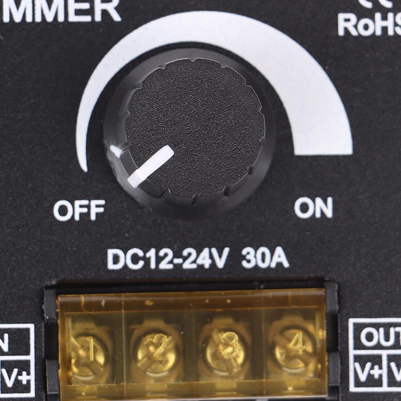 1 шт. Dc12V-24V светодиодный диммер 30A 360W регулируемая полоса для одного цвета 5050/3528