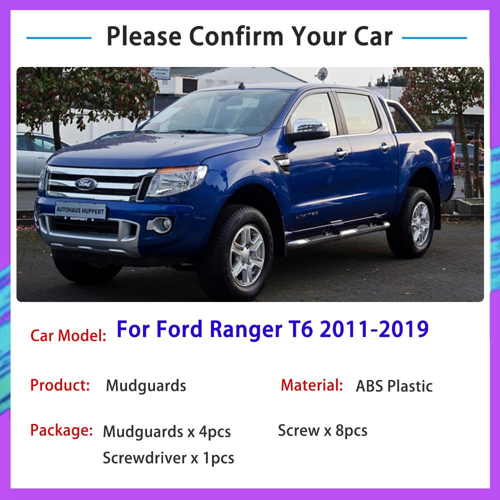 4 шт. автомобильные брызговики для Ford Ranger T6 P375 2011 ~ 2018 2012 2013 2014 2015 брызговики Fender брызговики авто