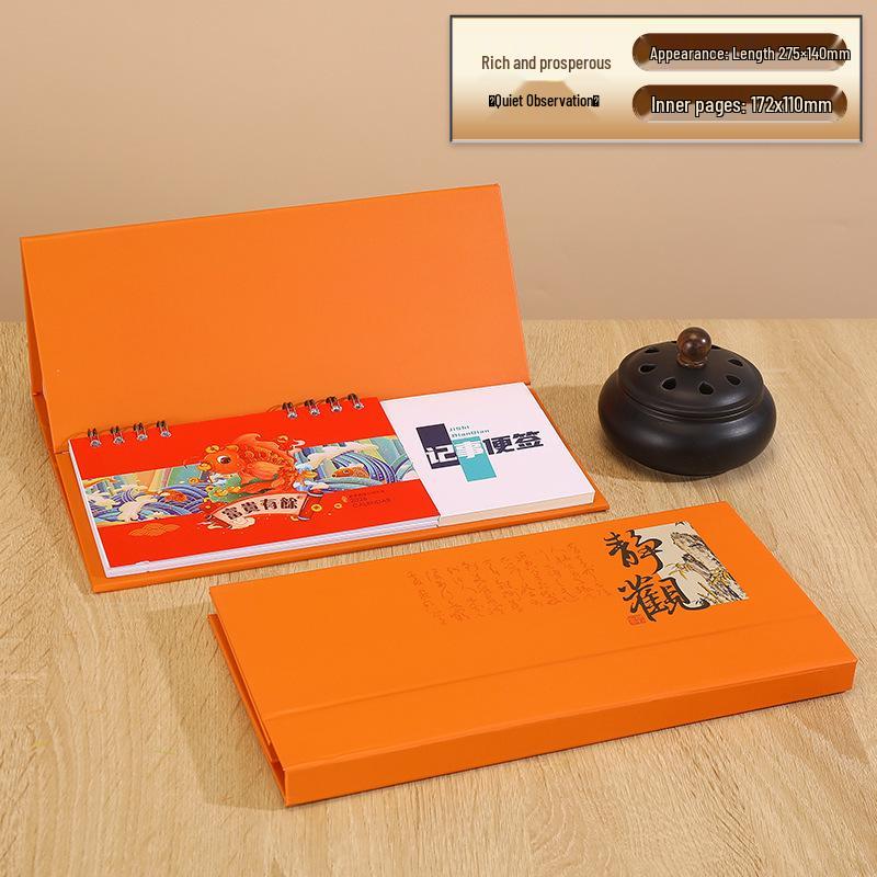 2026 год Лошади: Китайский праздничный настольный календарь - Еженедельник и ежемесячник с местом для заметок