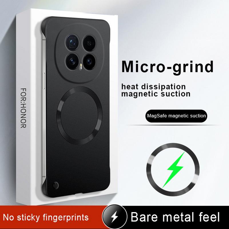 Тонкий корпус MagSafe с магнитом для Honor Magic 8 Pro 8 7 Pro 6 Lite 5 Honor X9D X9c 300 200 Ультратонкий чехол с защитой камеры