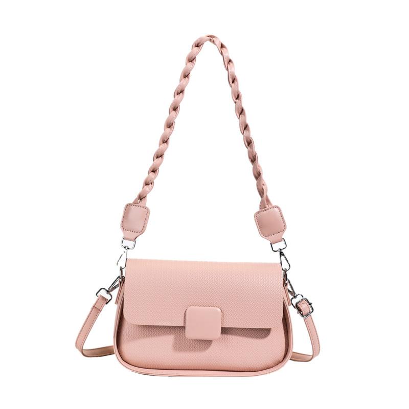 New Korean version of simple temperament commuter style shoulder small square bag niche design casual high-end messenger bag