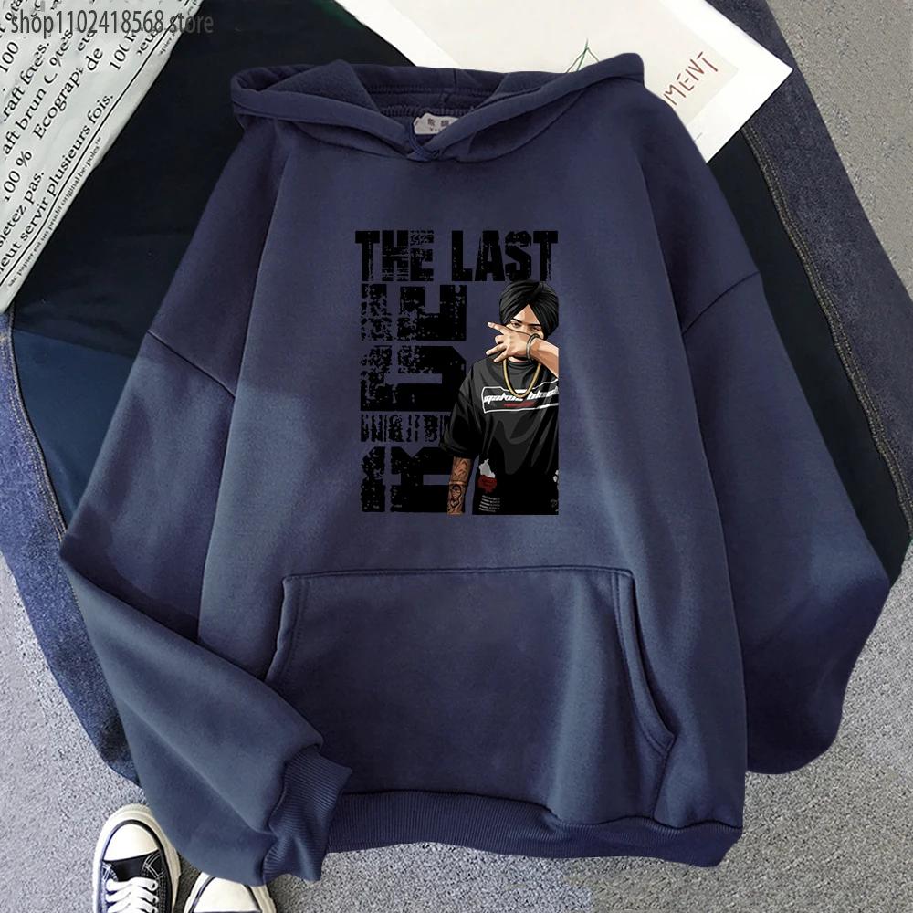 Мужские толстовки с капюшоном Sidhu Moose Wala Толстовка в стиле ретро с индийским рэпером Уличная одежда для женщин с принтом и круглым вырезом