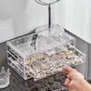 Transparent Multi-Layer Jewelry Storage Box with Drawers for Rings, Earrings, and Necklaces