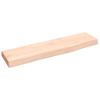 Wall Shelf 40 x 10 x 2 cm Solid Oak Untreated