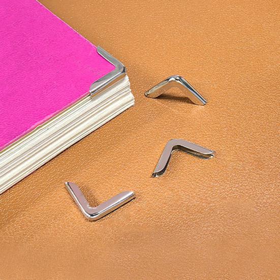 50 шт. Защитный чехол для уголка книги, прочный металлический, универсальный, для скрапбукинга, фотоальбома, меню, блокнота, папки, уголка файла, защитный чехол