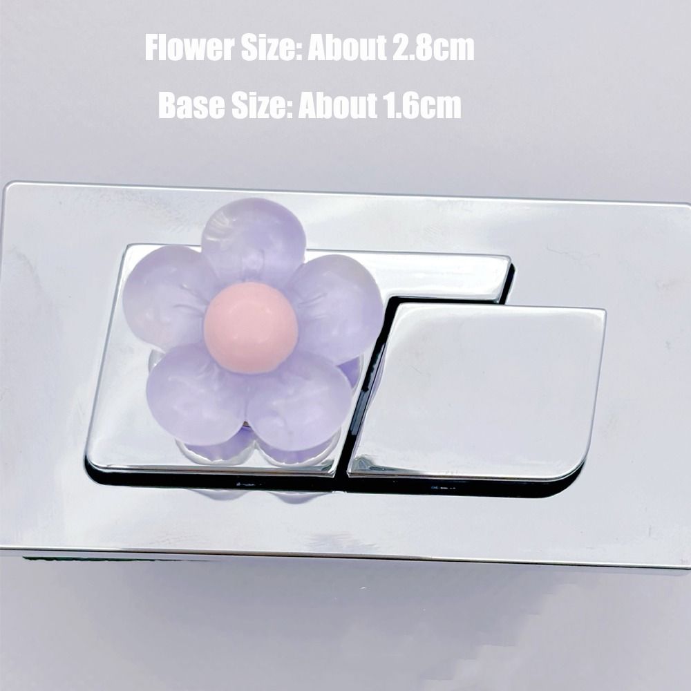 1/2PCS Labor-saving Toilet Lid Lifter Flower Shaped Bathroom Flush Switch Toilet Press Tool