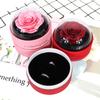 Valentine's Day Rose Unique Packaging Box Decorative Circular Jewelry Box For Rings Necklaces Earrings Gift Accessories