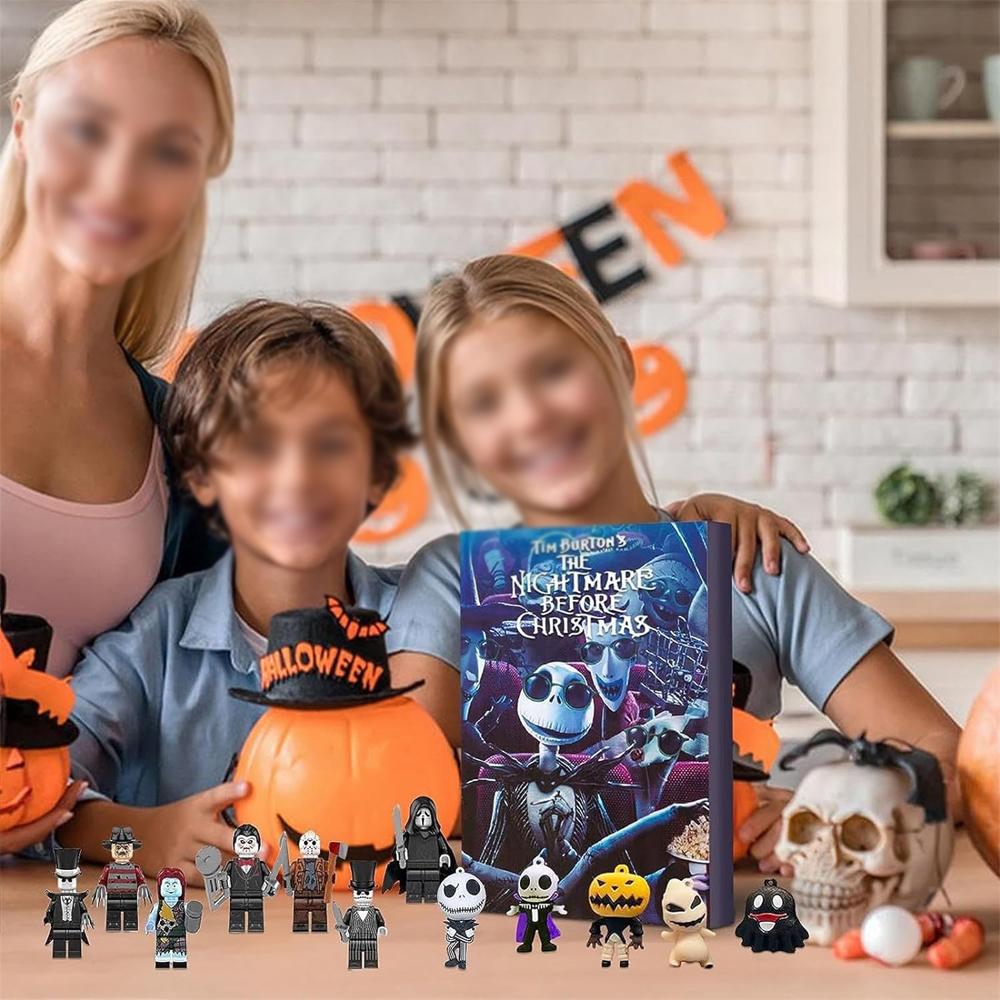 Адвент-календарь 2023 года со случайными игрушками 24 дня Рождества/Дня всех святых Календарь обратного отсчета Blind