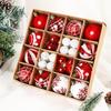 42 Christmas Electroplated Shiny Bauble Ornaments - Small Hanging Decorations for Tree Scene Arrangement