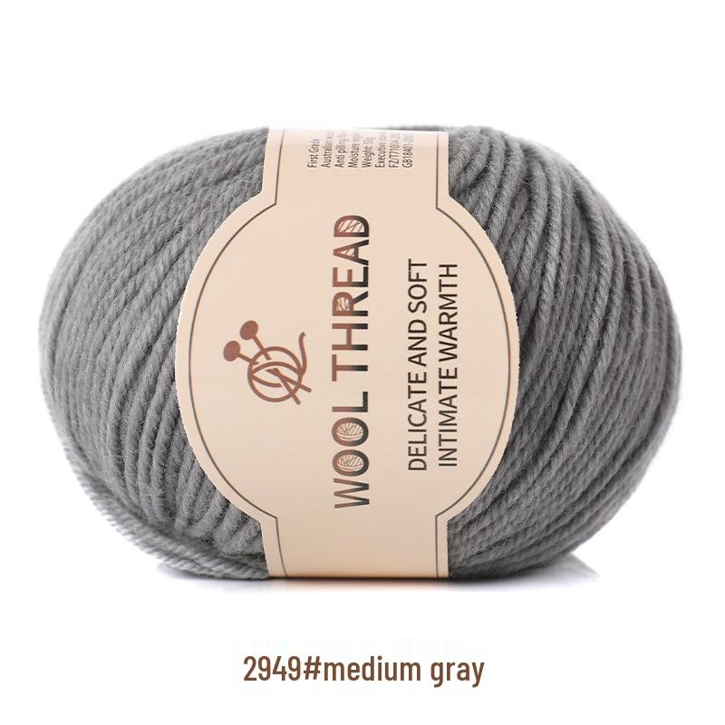 Пряжа из кашемировой шерсти средней толщины для вязания вручную детских шарфов и свитеров, со спицами.