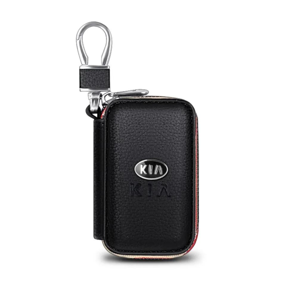 TQCX7 Car Styling Metal Key Ring Key Holder Braided Rope Key Case Accessories For KIA Morning Sorento Rio Stonic Sportage Ceed Optima
