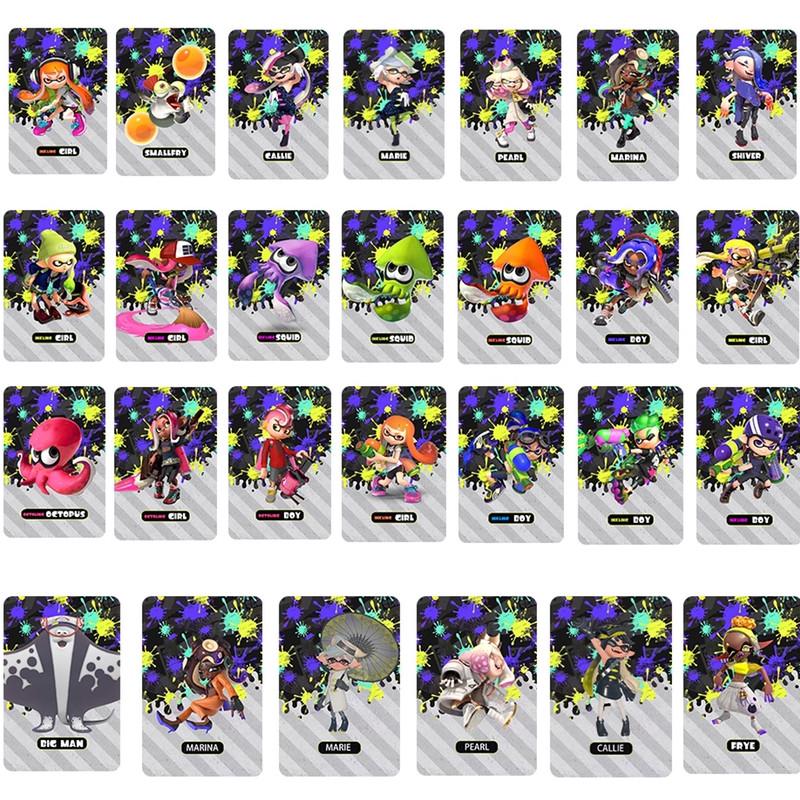23 шт. Полный набор Splatoon3 Amiibo Switch Игровой реквизит Карта привязки Ncf Индукция для фанатов Nintendo Switch