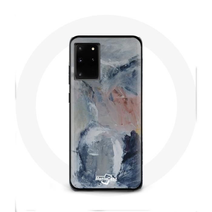 Coque - MANIACASE - Samsung Galaxy S11 Plus - Souple - Texture abstraite - Gris